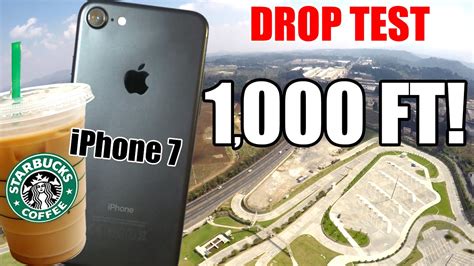 iPhone 7 Drop Test from 1000 Feet!! Inside a Starbucks Cup!